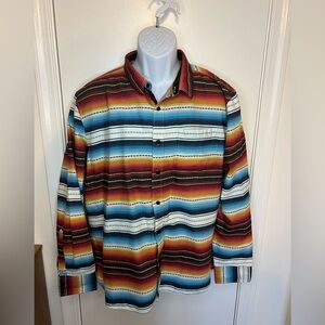 American Rag Striped Flannel Size XL